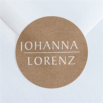 Aufkleber Hochzeit blätterschmuck