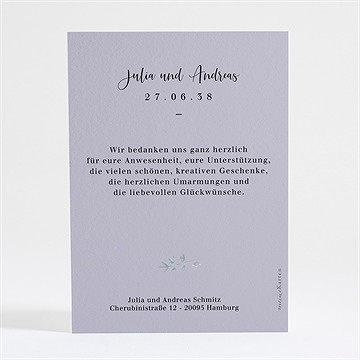 Dankeskarte Hochzeit strauß in nude - gold - Vue 4