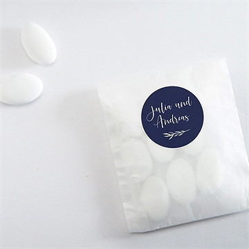 Aufkleber Hochzeit strauß in nude - Vue 4