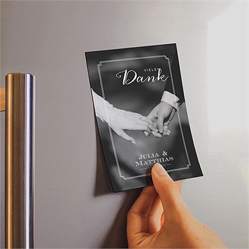 Dankeskarte Hochzeit zurück zur natur - magnet - Vue 2