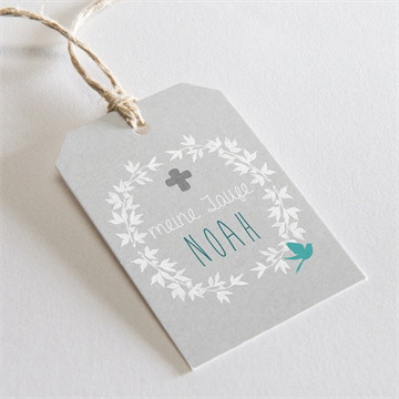 Geschenkanhänger Taufe Vogelgezwitscher