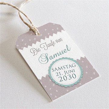 Geschenkanhänger Taufe Vogelgesang Junge