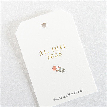 Geschenkanhänger Taufe Blumenalphabet Mädchen - vue 3