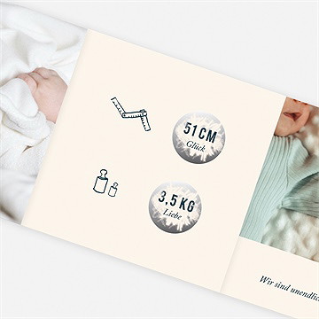 Geburtskarte Baby Love - vue 4