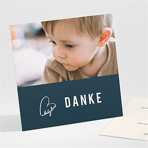 Dankeskarte Geburt baby love