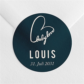 Sticker Geburt baby love