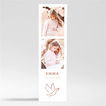 Dankeskarte Kommunion taube - magnet