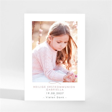 Dankeskarte Kommunion heiliger tag - gold