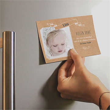 Dankeskarte Taufe piktogramme - Vue 2