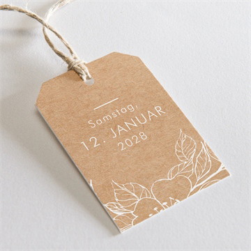 Geschenkanhänger Taufe Veredelung auf kraft