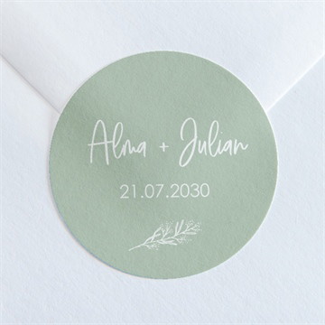 Aufkleber Hochzeit blühende schönheit