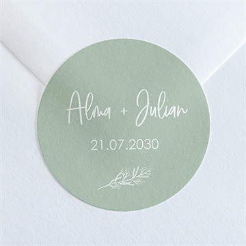 Aufkleber Hochzeit Blühende Schönheit