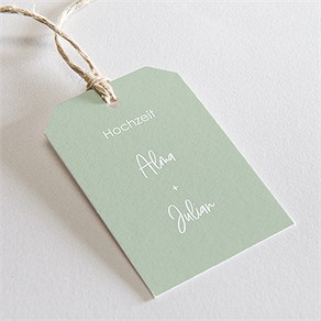 Geschenkanhänger Hochzeit blühende schönheit