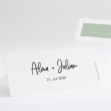 Tischkarte Hochzeit blühende schönheit