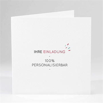 Einladung Taufe blanco - 13,5x13,5cm (n451150)