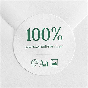 Sticker Geburt blanco - rund*4cm (n360854)