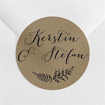 Aufkleber Hochzeit verknüpft