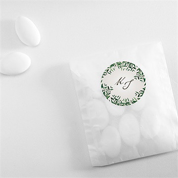 Aufkleber Hochzeit Frühlingskranz - Vue 4