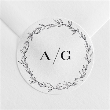 Aufkleber Hochzeit schick mit schleife