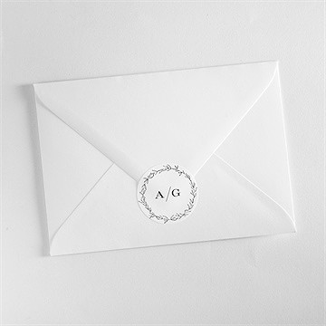 Aufkleber Hochzeit schick mit schleife - Vue 3