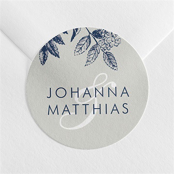 Aufkleber Hochzeit blühender zweig