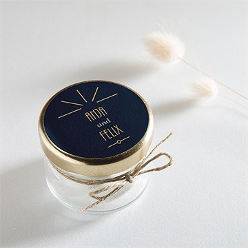 Aufkleber Hochzeit art déco - Vue 2