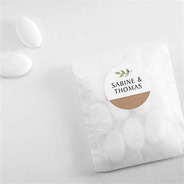 Aufkleber Hochzeit power of love - Vue 4