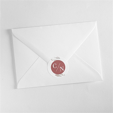 Aufkleber Hochzeit eleganz in rosa - Vue 3