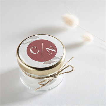 Aufkleber Hochzeit eleganz in rosa - Vue 2