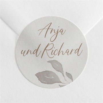 Aufkleber Hochzeit Elegante skizze