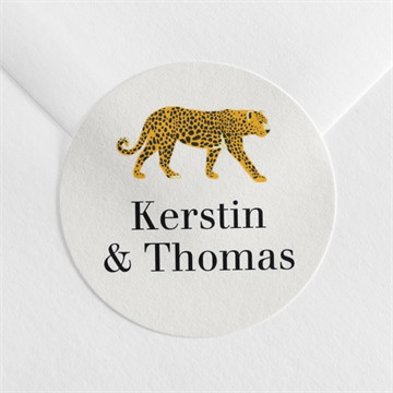 Aufkleber Hochzeit Wilde natur