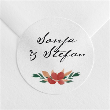 Aufkleber Hochzeit herbstliche harmonie