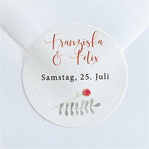 Aufkleber Hochzeit frühlingsdüfte