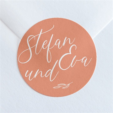 Aufkleber Hochzeit exzentrik