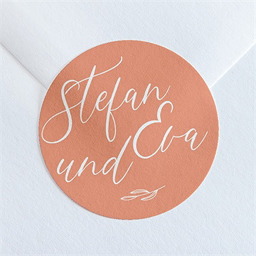 Aufkleber Hochzeit exzentrik