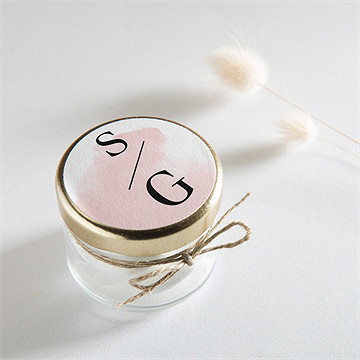 Aufkleber Hochzeit schwarz und pastell - Vue 2