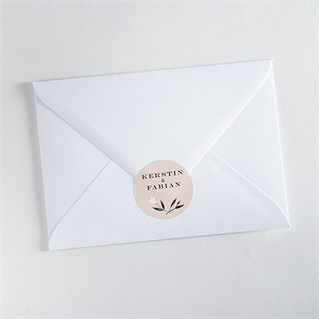 Aufkleber Hochzeit in pink und weiß - Vue 3