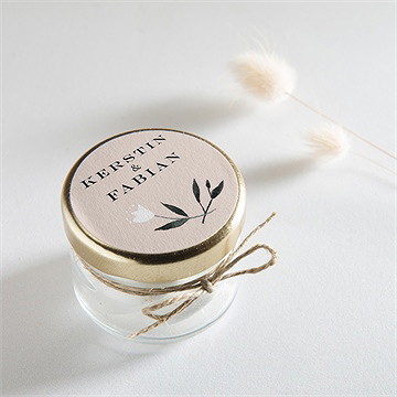 Aufkleber Hochzeit in pink und weiß - Vue 2