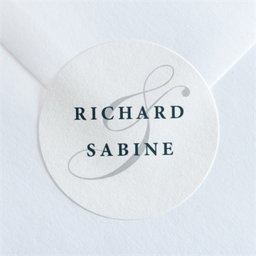 Aufkleber Hochzeit schlicht & elegant