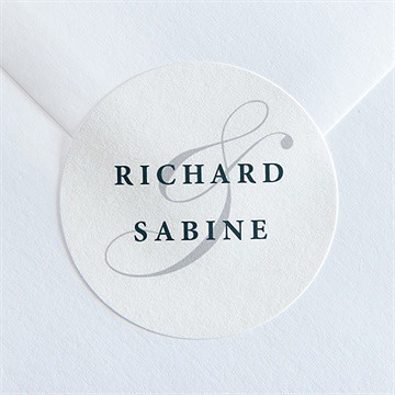 Aufkleber Hochzeit schlicht & elegant