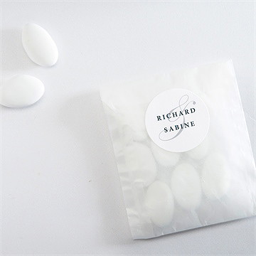 Aufkleber Hochzeit schlicht & elegant - Vue 4