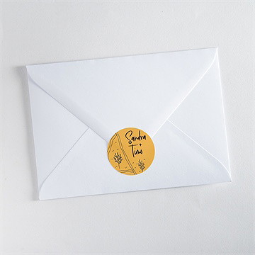 Aufkleber Hochzeit bohemian chic - Vue 3