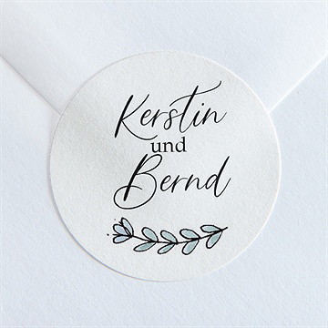 Aufkleber Hochzeit wir beide