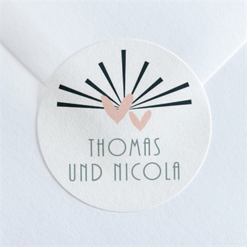 Aufkleber Hochzeit Wir zwei