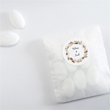 Aufkleber Hochzeit herbstkranz - Vue 4