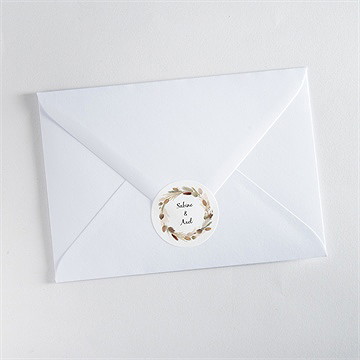 Aufkleber Hochzeit herbstkranz - vue 3