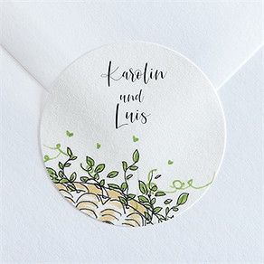 Aufkleber Hochzeit landkunstliebe