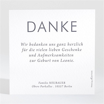 Dankeskarte Geburt Luftballons - Vue 2