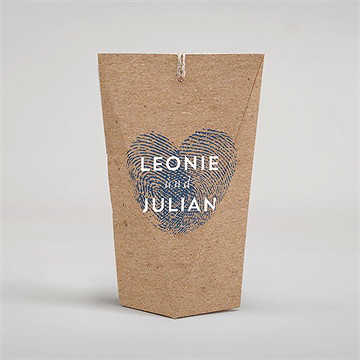 Geschenkbox Hochzeit einzigartige fingerabdrücke 2 - vue 4