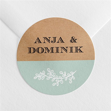 Aufkleber Hochzeit kleines origami